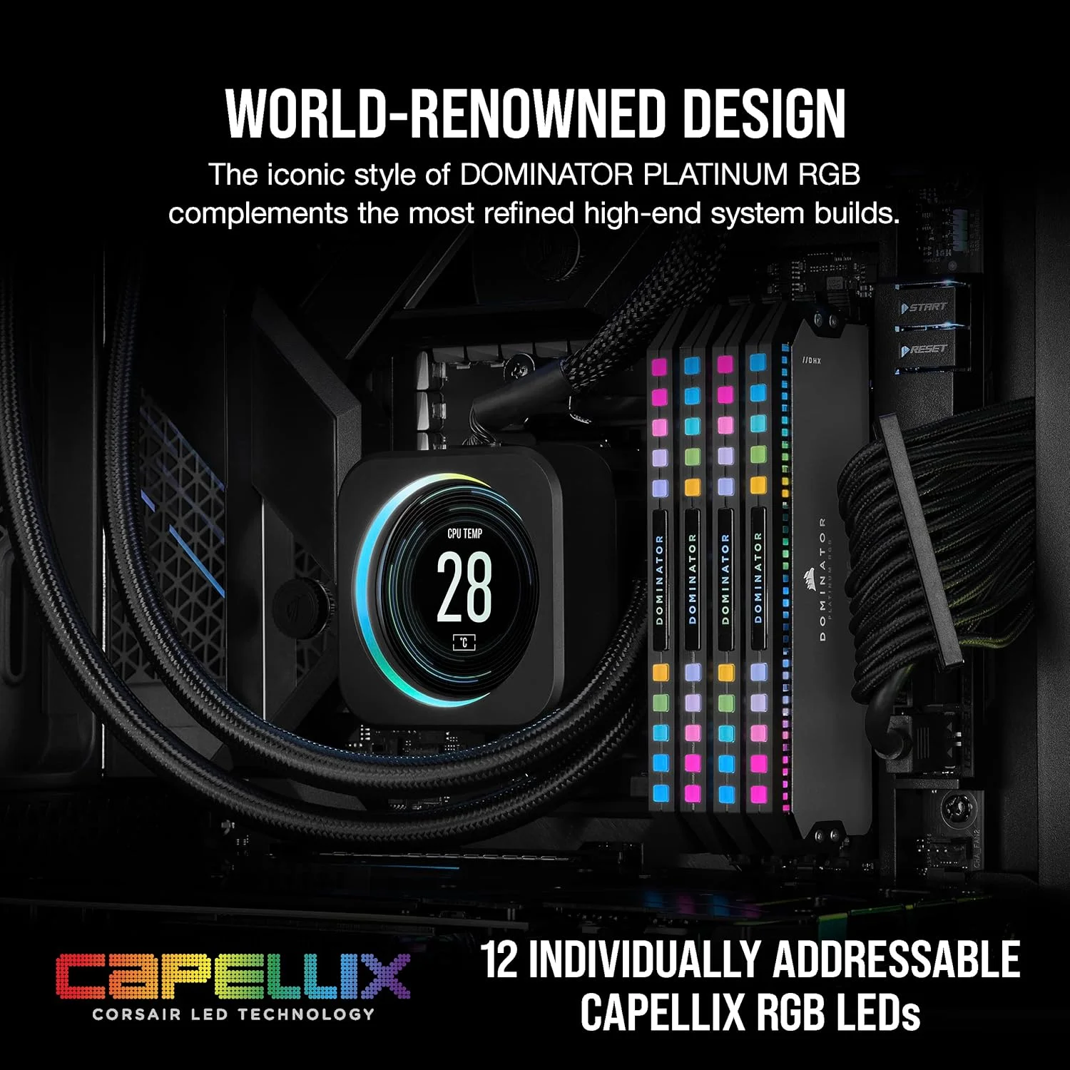 رم کامپیوتر CORSAIR DOMINATOR PLATINUM RGB DDR5 با ظرفیت 32 گیگابایت (2x16GB) DDR5 6000 CL30-36-36-76 1.4V AMD EXPO & Intel XMP - خاکستری رم کامپیوتر CORSAIR DOMINATOR PLATINUM RGB DDR5 با ظرفیت 32 گیگابایت (2x16GB) DDR5 6000 CL30-36-36-76 1.4V AMD EXPO & Intel XMP - خاکستری