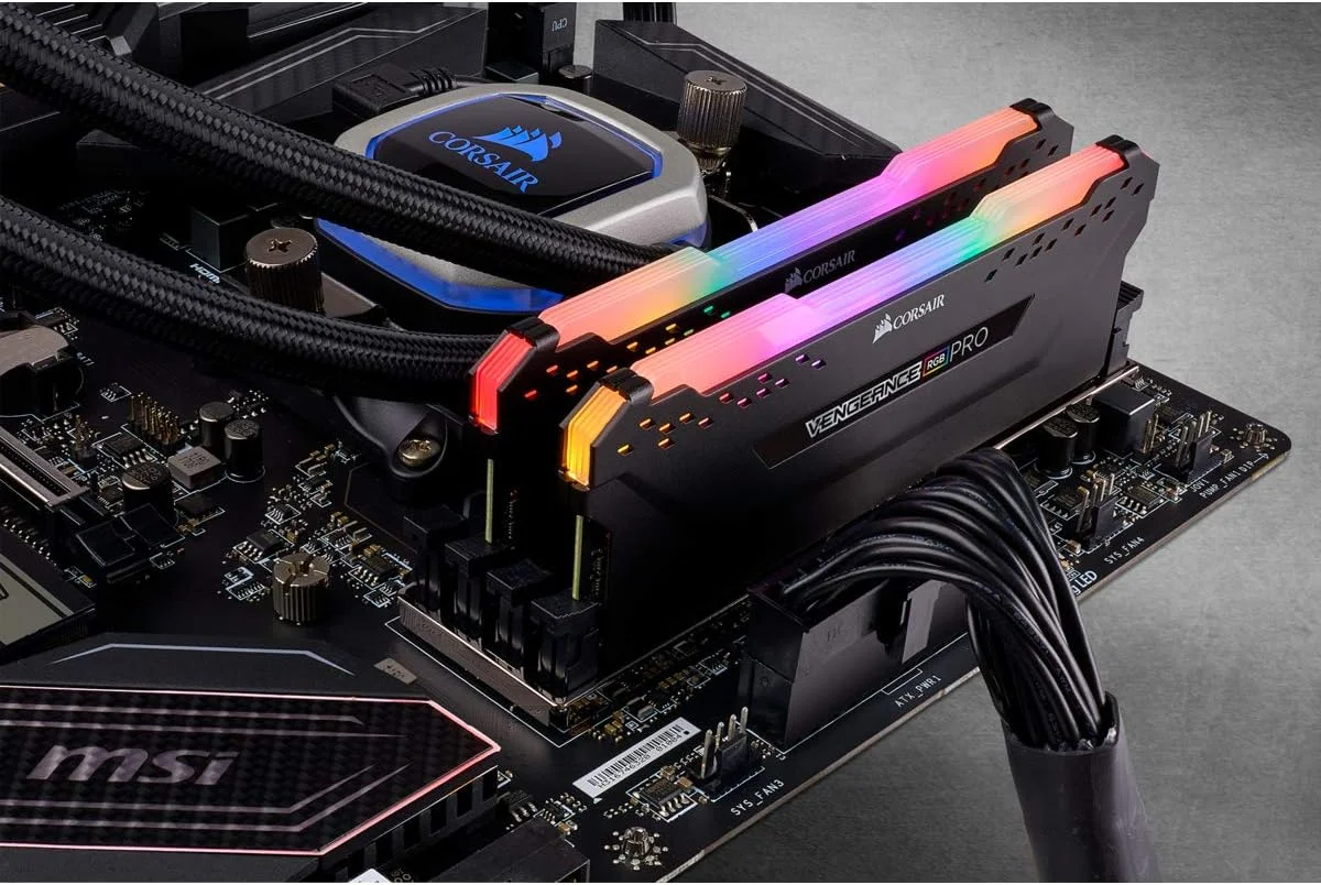 رم کورسیر 64 گیگابایت 3200 مدل Veng. RGB PRO bk K2 COR