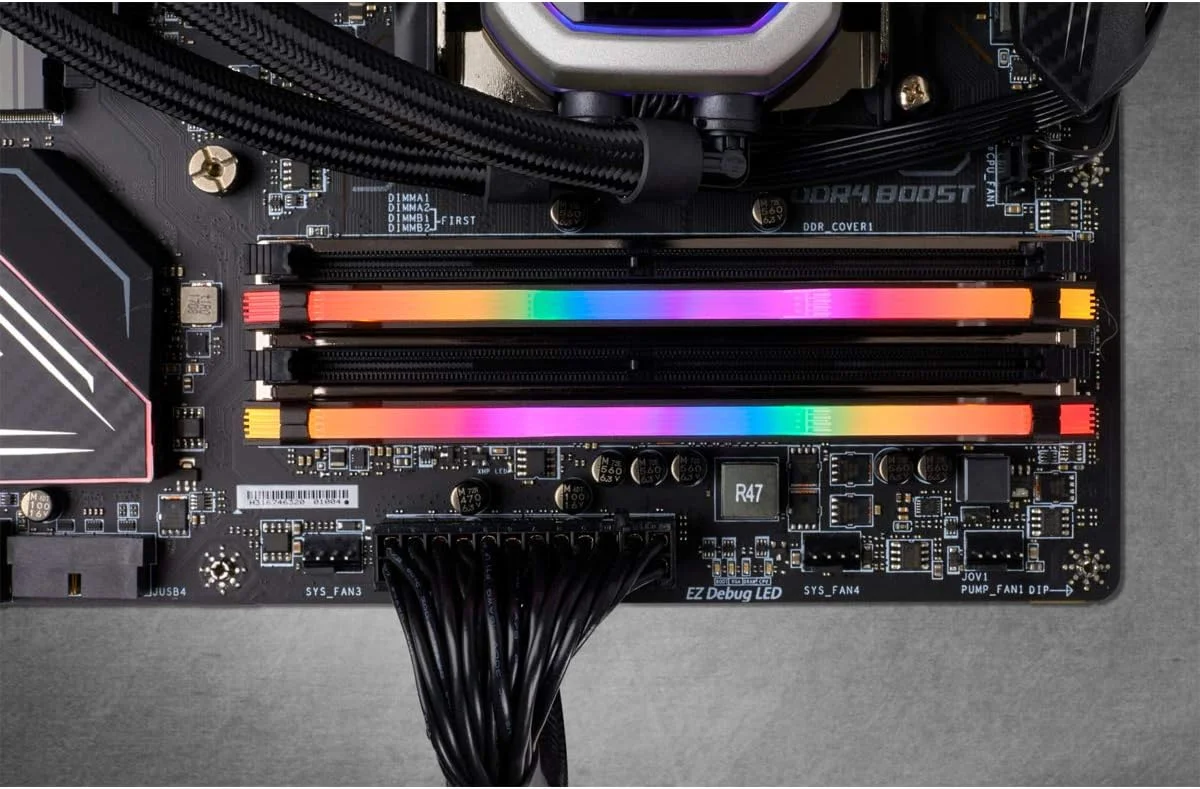 رم کورسیر 64 گیگابایت 3200 مدل Veng. RGB PRO bk K2 COR