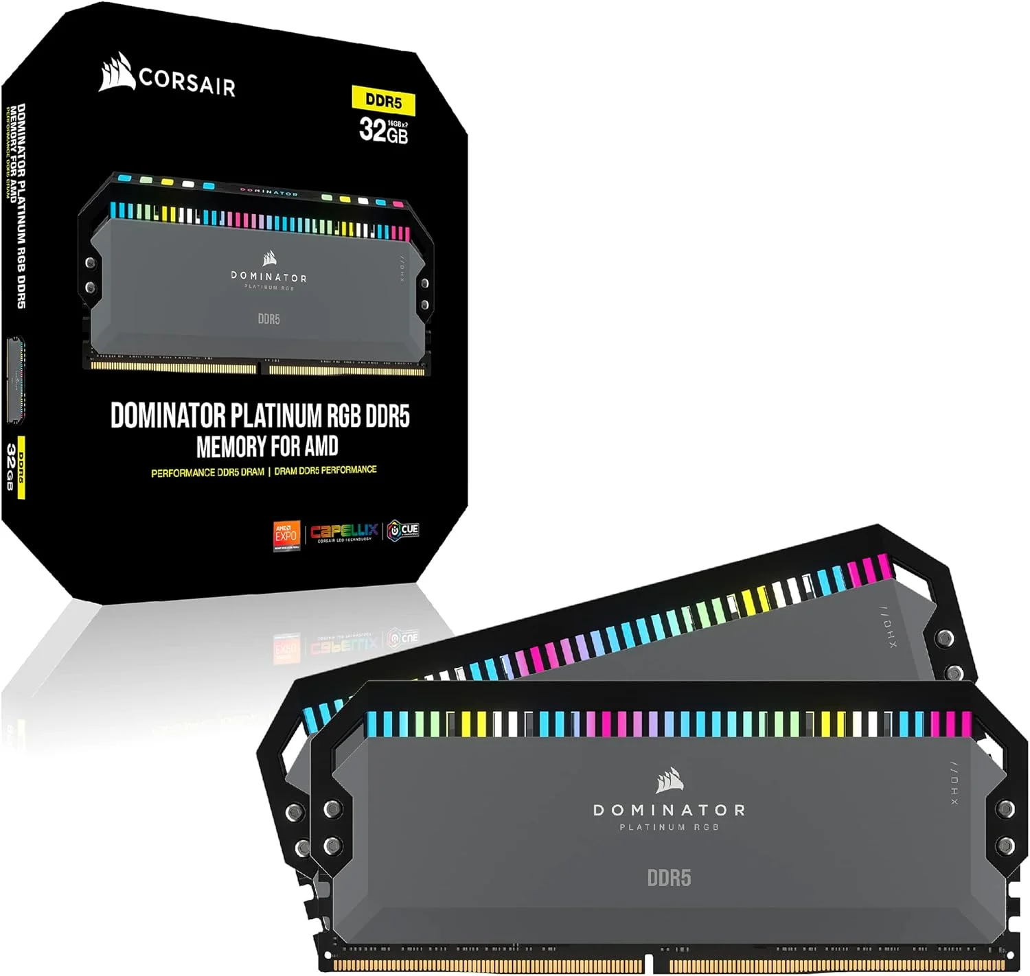 رم کامپیوتر CORSAIR DOMINATOR PLATINUM RGB DDR5 با ظرفیت 32 گیگابایت (2x16GB) DDR5 6000 CL30-36-36-76 1.4V AMD EXPO & Intel XMP - خاکستری رم کامپیوتر CORSAIR DOMINATOR PLATINUM RGB DDR5 با ظرفیت 32 گیگابایت (2x16GB) DDR5 6000 CL30-36-36-76 1.4V AMD EXPO & Intel XMP - خاکستری