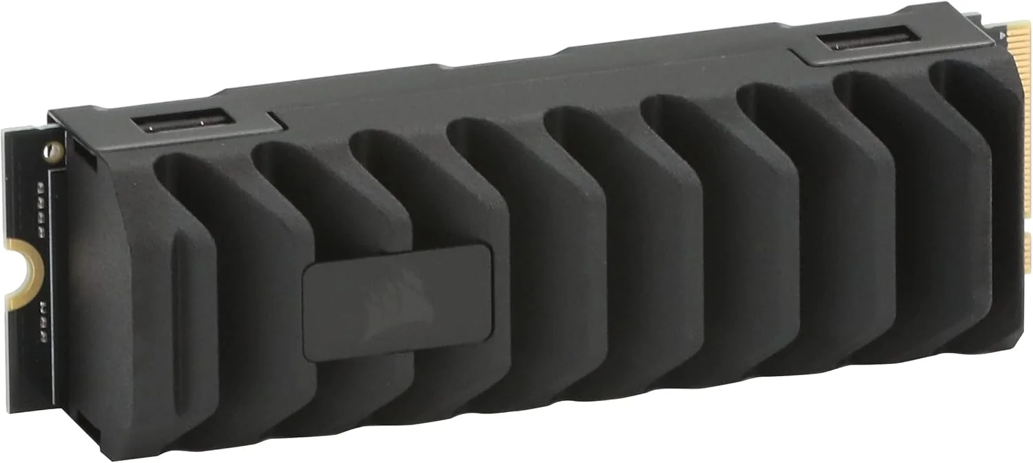 درایو SSD کورسیر MP600 PRO XT Gen4 PCIe x4 NVMe M.2 با تراکم بالا TLC NAND هیت سینک آلومینیومی M.2 2280 فرم فاکتور، مشکی، CSSD-F2000GBMP600PXT، 2000 گیگابایت