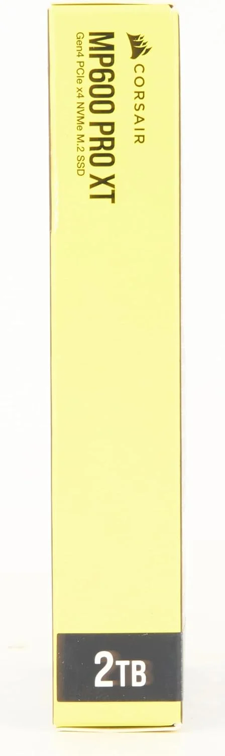 درایو SSD کورسیر MP600 PRO XT Gen4 PCIe x4 NVMe M.2 با تراکم بالا TLC NAND هیت سینک آلومینیومی M.2 2280 فرم فاکتور، مشکی، CSSD-F2000GBMP600PXT، 2000 گیگابایت