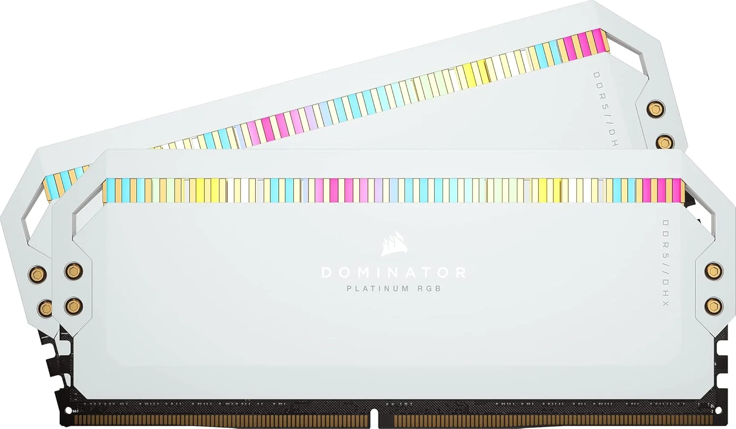 رم کورسیر DOMINATOR PLATINUM RGB DDR5 2 عدد 32 گیگابایتی (2x16GB) DDR5 5200 CL40-40-40-77 1.25V حافظه Intel XMP - سفید