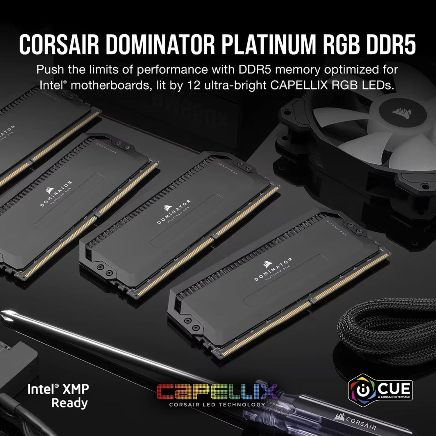 رم کامپیوتر CORSAIR DOMINATOR PLATINUM RGB DDR5 با ظرفیت 32 گیگابایت (2x16GB) فرکانس 6000 مگاهرتز CL36 Intel XMP iCUE سازگار - مشکی (CMT32GX5M2E6000C36) رم کامپیوتر CORSAIR DOMINATOR PLATINUM RGB DDR5 با ظرفیت 32 گیگابایت (2x16GB) فرکانس 6000 مگاهرتز CL36 Intel XMP iCUE سازگار - مشکی (CMT32GX5M2E6000C36)