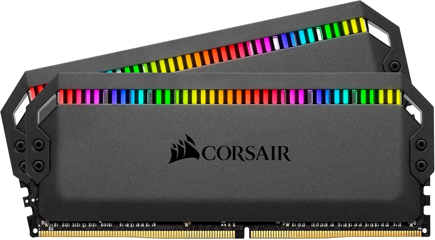 رم دسکتاپ 16 گیگابایتی (2x8GB) Corsair DOMINATOR PLATINUM RGB DDR4 4000MHz C18 (12 LED فوق العاده روشن CAPELLIX RGB، سیستم خنک کننده DHX، زمان پاسخگویی سریع، بهینه سازی شده برای AMD) - مشکی