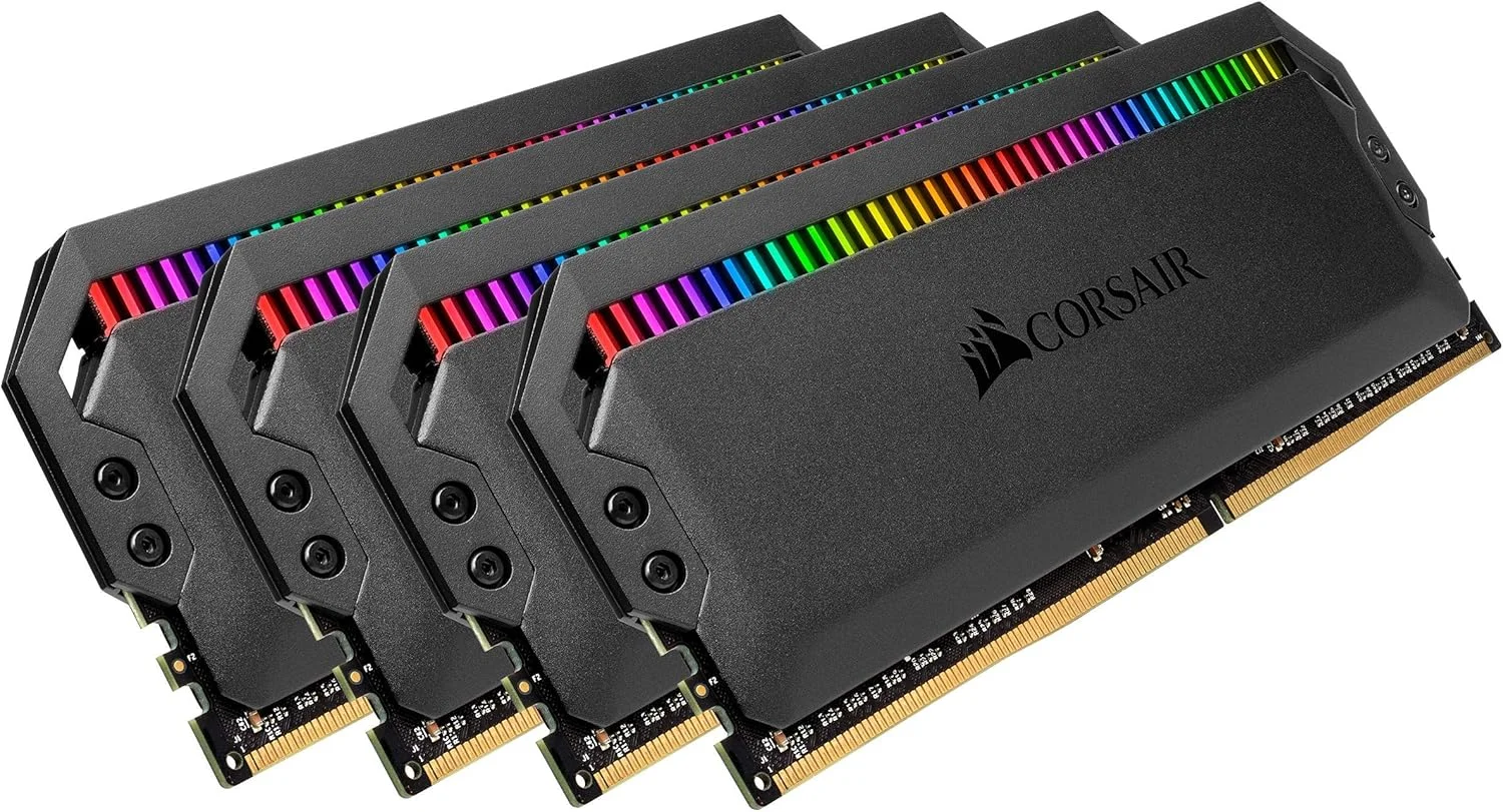 رم دسکتاپ 128 گیگابایتی (4x32 گیگابایت) Corsair DOMINATOR PLATINUM RGB DDR4 3600MHz C18 (دارای 12 LED فوق العاده روشن CAPELLIX RGB، سیستم خنک کننده DHX، زمان پاسخگویی سریع) - مشکی رم دسکتاپ 128 گیگابایتی (4x32 گیگابایت) Corsair DOMINATOR PLATINUM RGB DDR4 3600MHz C18 (دارای 12 LED فوق العاده روشن CAPELLIX RGB، سیستم خنک کننده DHX، زمان پاسخگویی سریع) - مشکی