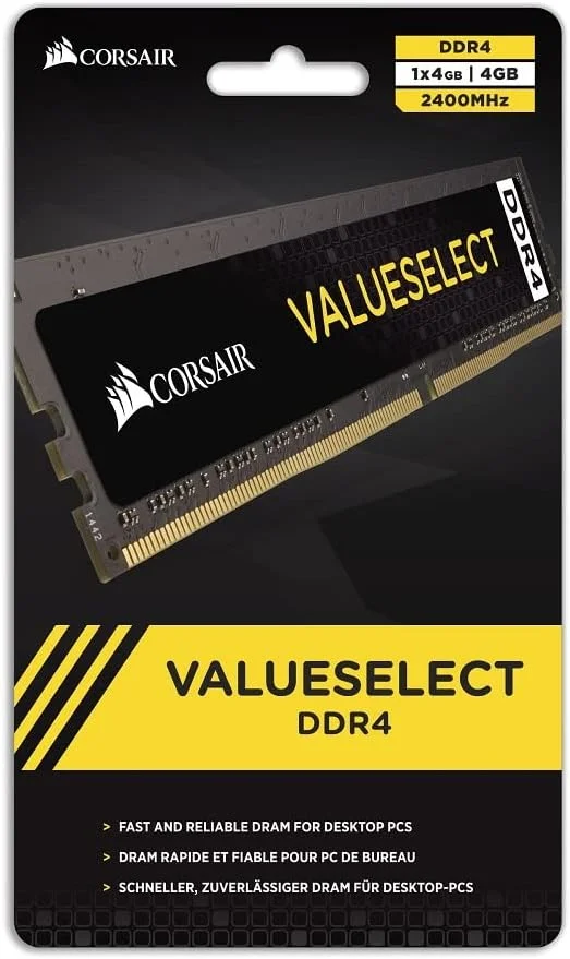 رم کامپیوتر کرسیر VALUESELECT با ظرفیت 8 گیگابایت (1x8GB) DIMM DDR4 2666 (PC4-21300) C18 1.2V رم کامپیوتر کرسیر VALUESELECT با ظرفیت 8 گیگابایت (1x8GB) DIMM DDR4 2666 (PC4-21300) C18 1.2V
