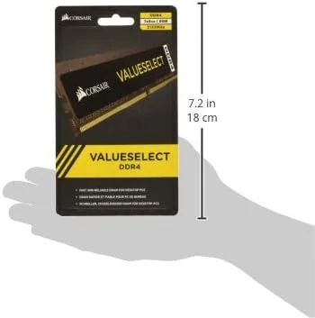 کیت حافظه دسکتاپ کرسیر VALUESELECT با ظرفیت 8 گیگابایت (1x8GB) DDR4 2133 (PC4-17000) C11 1.2V کیت حافظه دسکتاپ کرسیر VALUESELECT با ظرفیت 8 گیگابایت (1x8GB) DDR4 2133 (PC4-17000) C11 1.2V