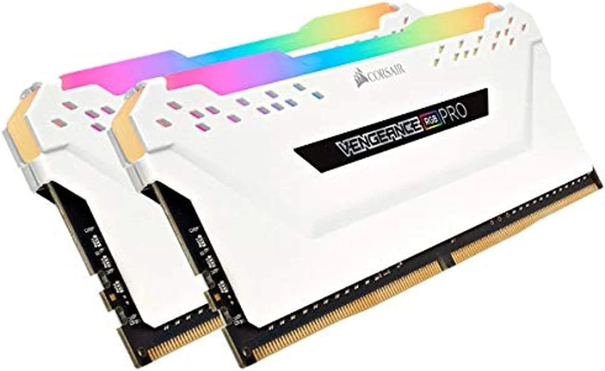 کیت حافظه رم دسکتاپ 32 گیگابایتی (2x16GB) کورسیر VENGEANCE RGB PRO DDR4 2666 (PC4-21300) C16 1.2V - سفید