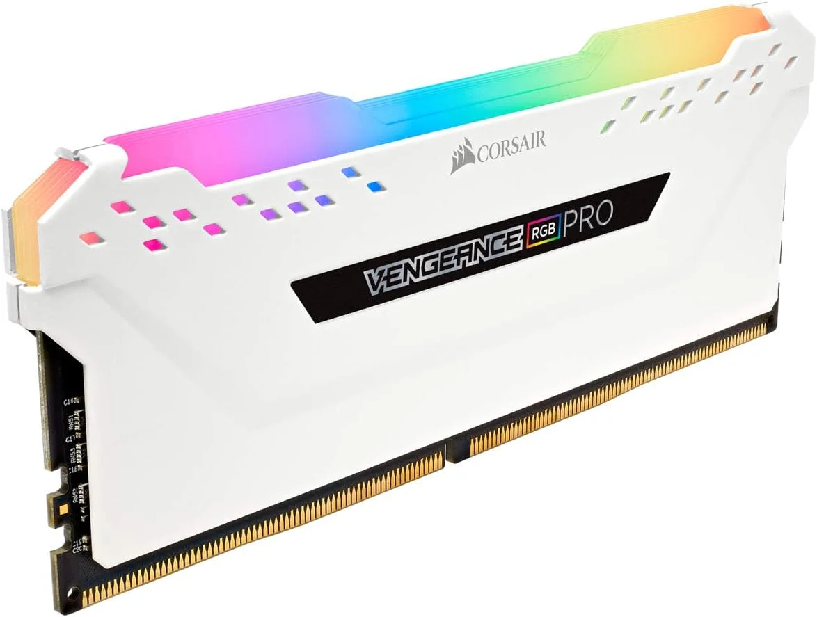 کیت حافظه رم دسکتاپ 32 گیگابایتی (2x16GB) کورسیر VENGEANCE RGB PRO DDR4 2666 (PC4-21300) C16 1.2V - سفید کیت حافظه رم دسکتاپ 32 گیگابایتی (2x16GB) کورسیر VENGEANCE RGB PRO DDR4 2666 (PC4-21300) C16 1.2V - سفید