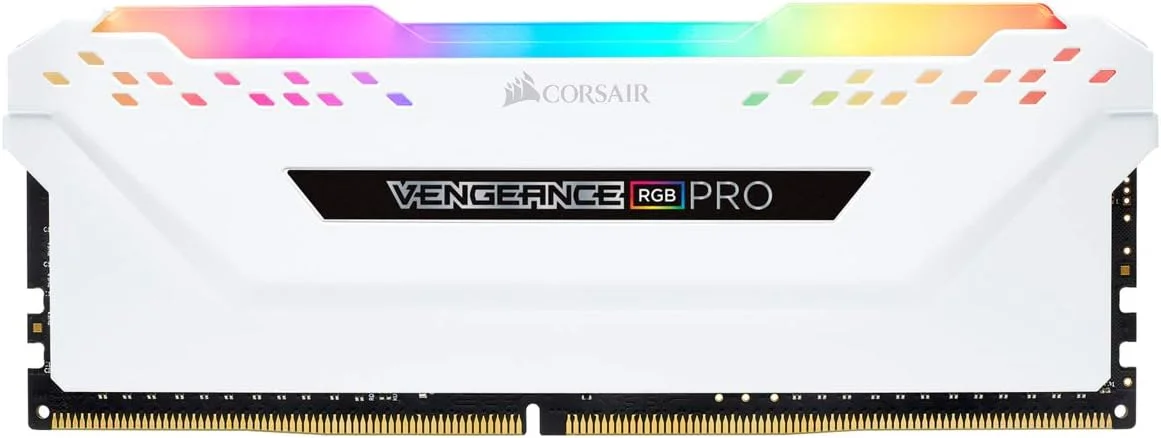 کیت حافظه رم دسکتاپ 32 گیگابایتی (2x16GB) کورسیر VENGEANCE RGB PRO DDR4 2666 (PC4-21300) C16 1.2V - سفید کیت حافظه رم دسکتاپ 32 گیگابایتی (2x16GB) کورسیر VENGEANCE RGB PRO DDR4 2666 (PC4-21300) C16 1.2V - سفید