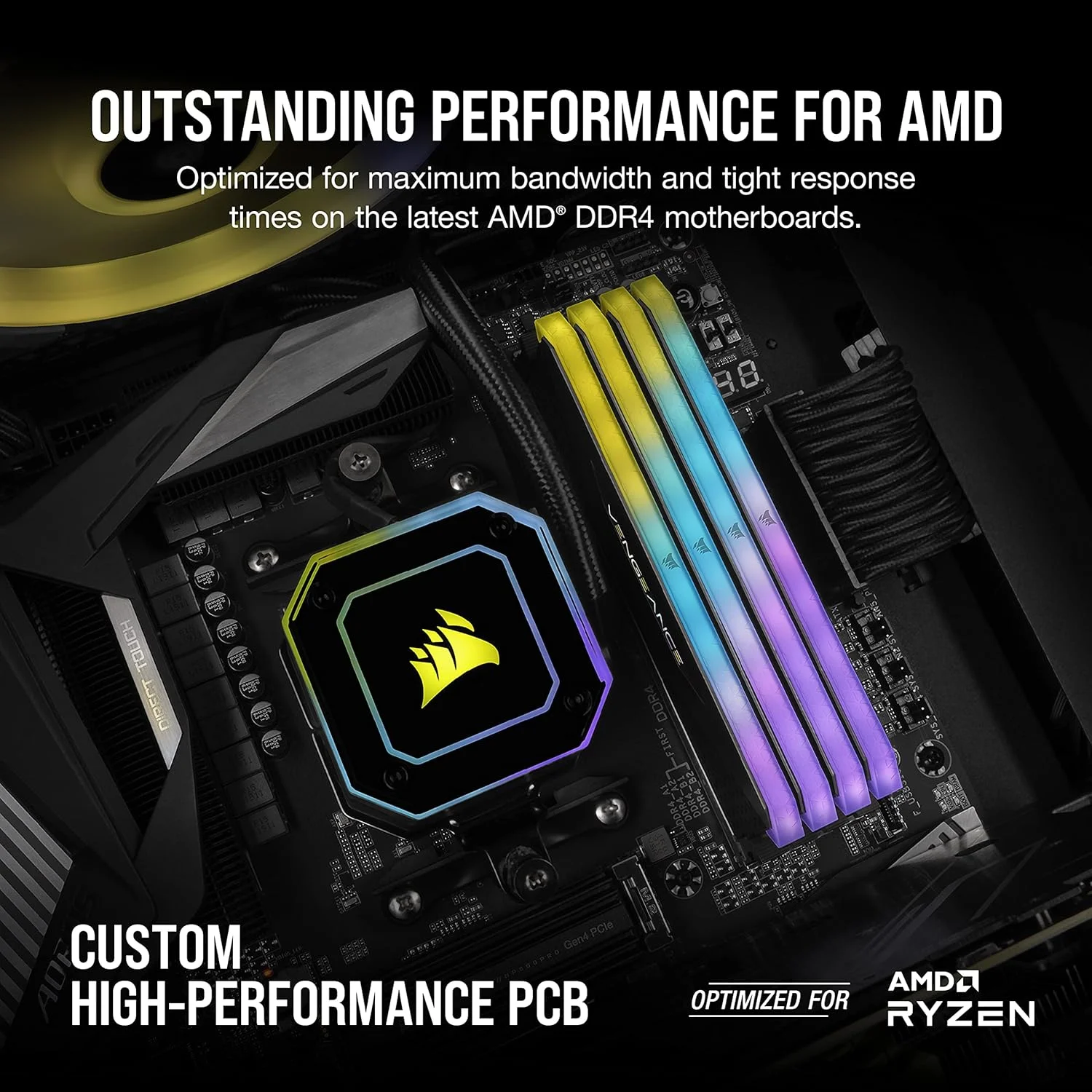 حافظه رم دسکتاپ 32 گیگابایتی (2x16GB) CORSAIR VENGEANCE RGB RT DDR4 3600 (PC4-28800) C16 1.35V حافظه رم دسکتاپ 32 گیگابایتی (2x16GB) CORSAIR VENGEANCE RGB RT DDR4 3600 (PC4-28800) C16 1.35V