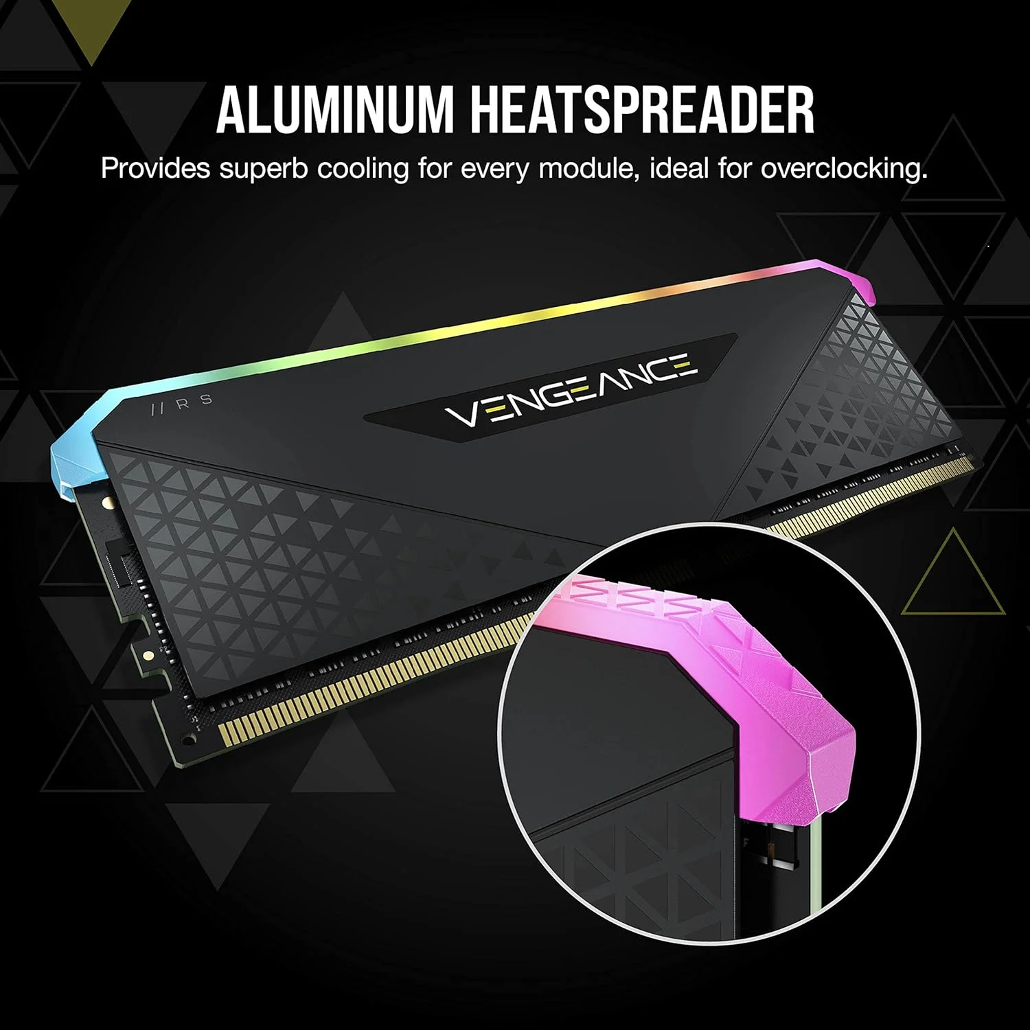رم کورسیر VENGEANCE RGB RS با ظرفیت 8 گیگابایت (تک کاناله 8 گیگابایتی) DDR4 3600 (PC4-28800) C18 1.35V