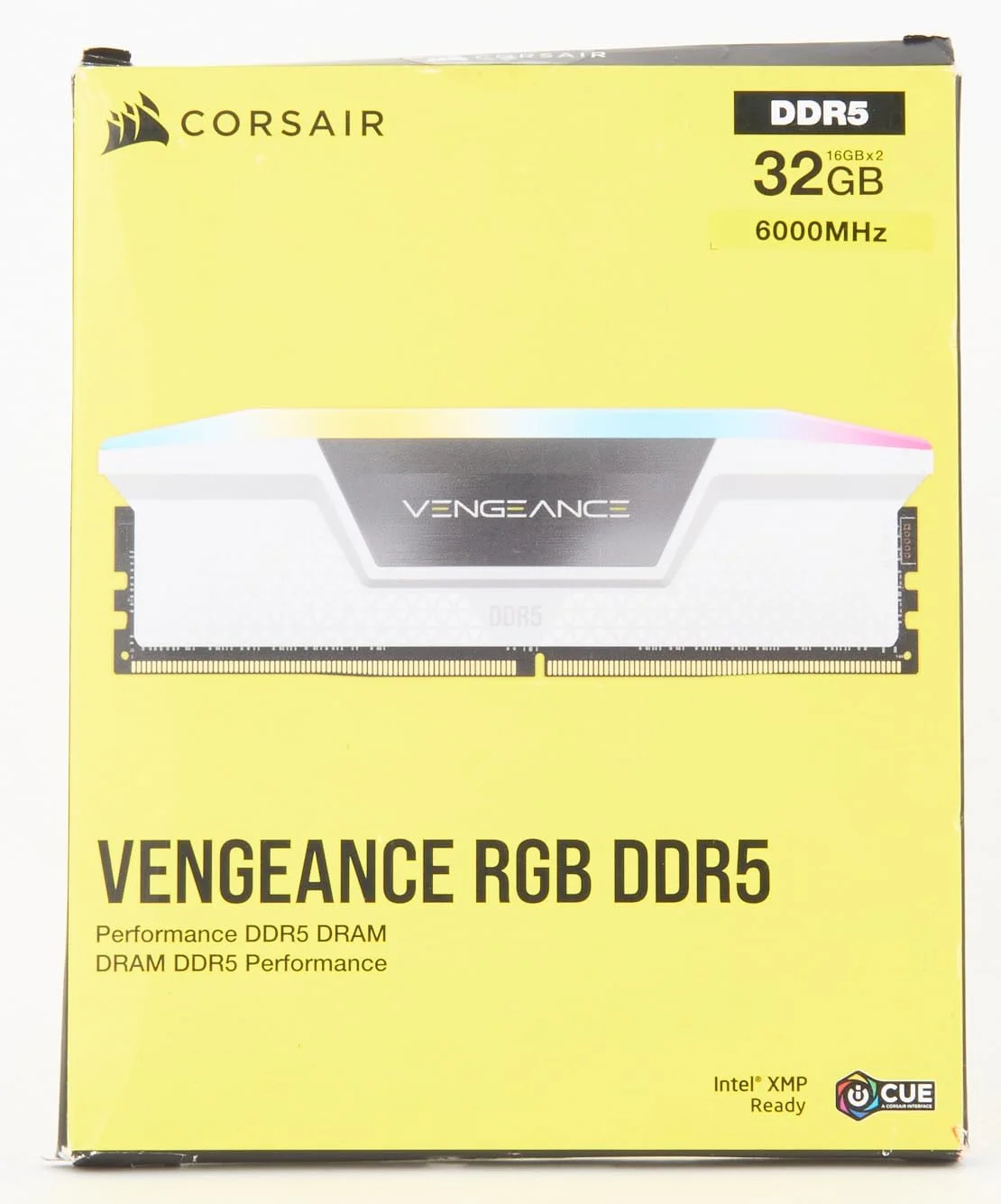 رم کورسیر VENGEANCE RGB DDR5 32GB (2x16GB) 6000MHz، عملکرد DDR5 DRAM، آماده Intel XMP، مشکی