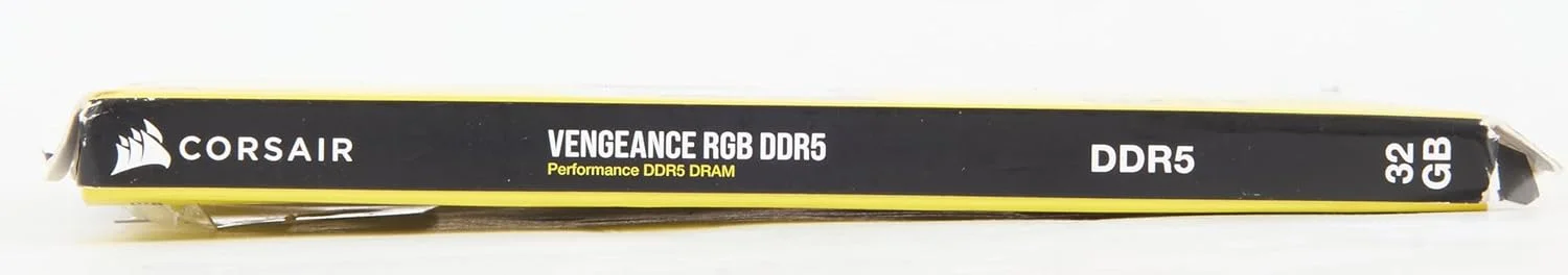 رم کورسیر VENGEANCE RGB DDR5 32GB (2x16GB) 6000MHz، عملکرد DDR5 DRAM، آماده Intel XMP، مشکی