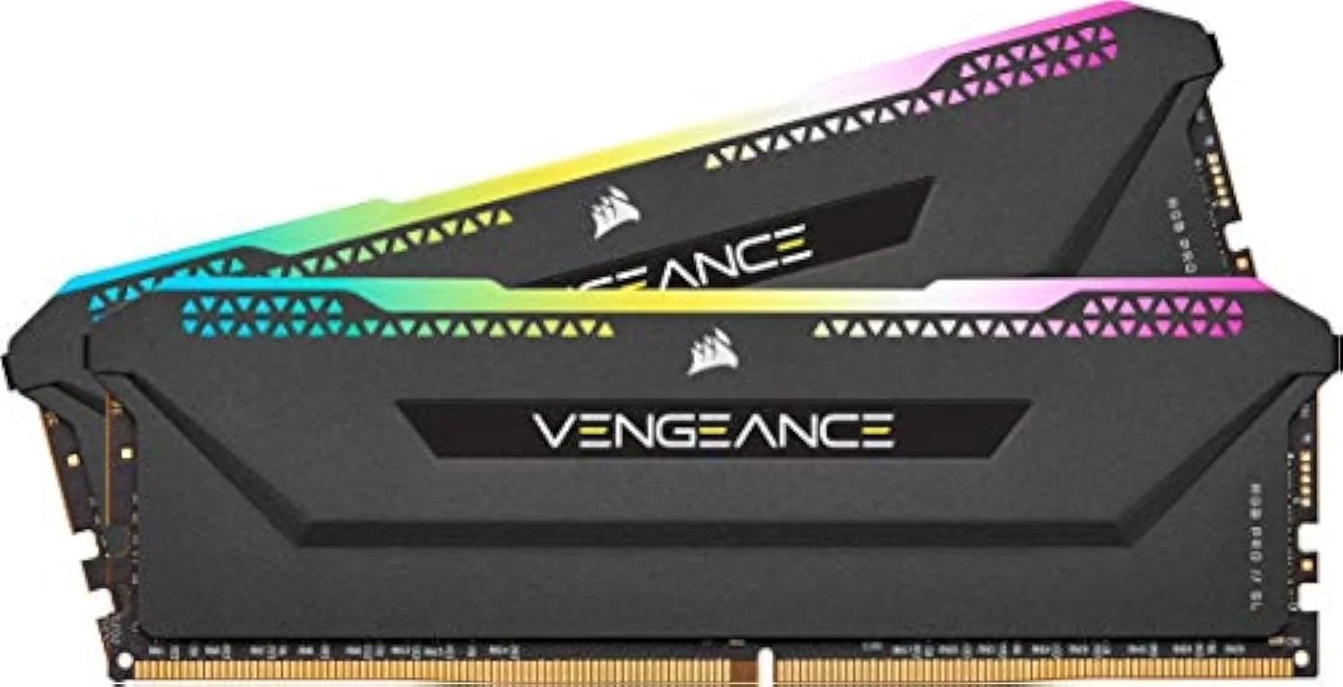 حافظه دسکتاپ کرسیر Vengeance RGB Pro 16GB 2x8GB DDR4 3200MHz C16 LED سفید، CMW16GX4M2C3200C16W