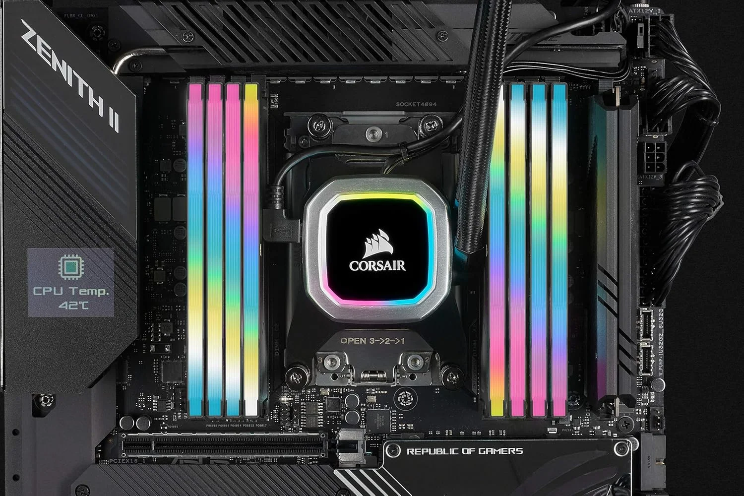 رم دسکتاپ 64 گیگابایتی (2x32GB) Corsair VENGEANCE RGB PRO SL DDR4 3200MHz C16 (10 LED فوق العاده روشن RGB، پشتیبانی از Intel XMP 2.0، سازگار با Intel Z390، AMD 300/400 Series، AMD X570) - مشکی