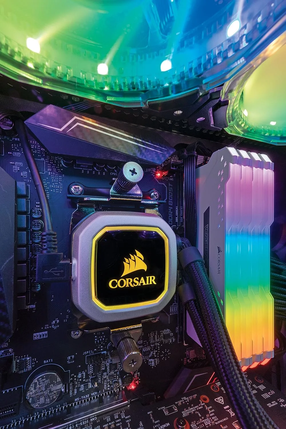 حافظه دسکتاپ کرسیر Vengeance RGB Pro 16GB 2x8GB DDR4 3200MHz C16 LED سفید، CMW16GX4M2C3200C16W حافظه دسکتاپ کرسیر Vengeance RGB Pro 16GB 2x8GB DDR4 3200MHz C16 LED سفید، CMW16GX4M2C3200C16W