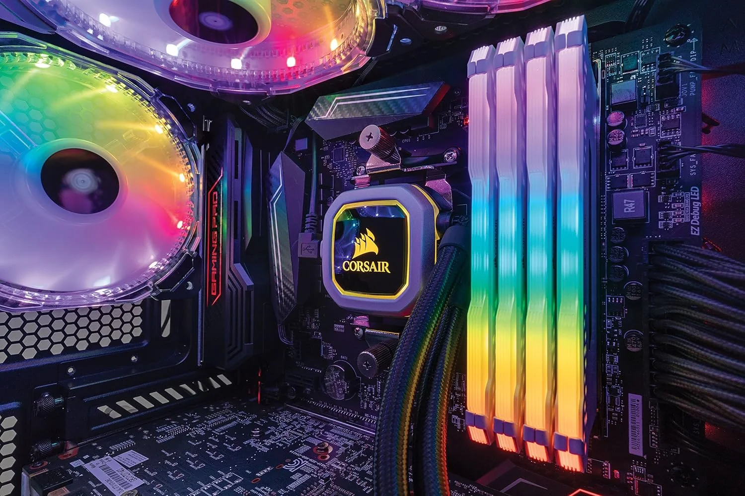 حافظه دسکتاپ کرسیر Vengeance RGB Pro 16GB 2x8GB DDR4 3200MHz C16 LED سفید، CMW16GX4M2C3200C16W حافظه دسکتاپ کرسیر Vengeance RGB Pro 16GB 2x8GB DDR4 3200MHz C16 LED سفید، CMW16GX4M2C3200C16W