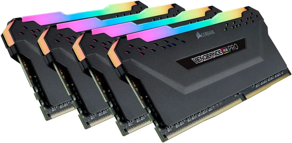 رم دسکتاپ 128 گیگابایتی CORSAIR VENGEANCE RGB PRO (چهار عدد 32 گیگابایتی) DDR4 3200 (PC4-25600) C16 1.35V