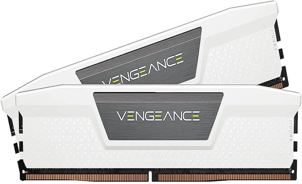 رم کامپیوتر DDR5 کرسیر VENGEANCE با ظرفیت 64 گیگابایت (2x32GB) فرکانس 5200 مگاهرتز CL40 سازگار با Intel XMP و iCUE - سفید (CMK64GX5M2B5200C40W)