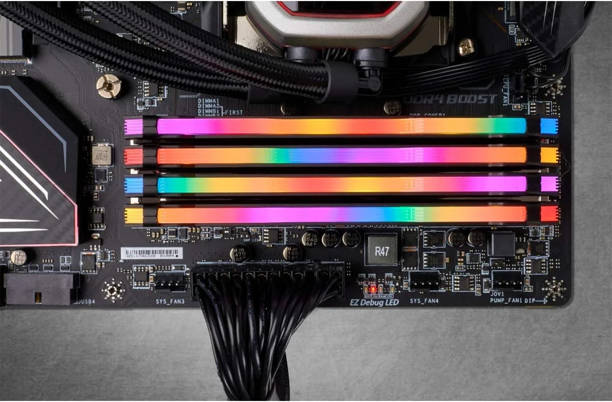 حافظه رم دسکتاپ 128 گیگابایتی (4x32GB) Corsair VENGEANCE RGB PRO DDR4 3000 (PC4-24000) C16 - مشکی (CMW128GX4M4D3000C16) حافظه رم دسکتاپ 128 گیگابایتی (4x32GB) Corsair VENGEANCE RGB PRO DDR4 3000 (PC4-24000) C16 - مشکی (CMW128GX4M4D3000C16)