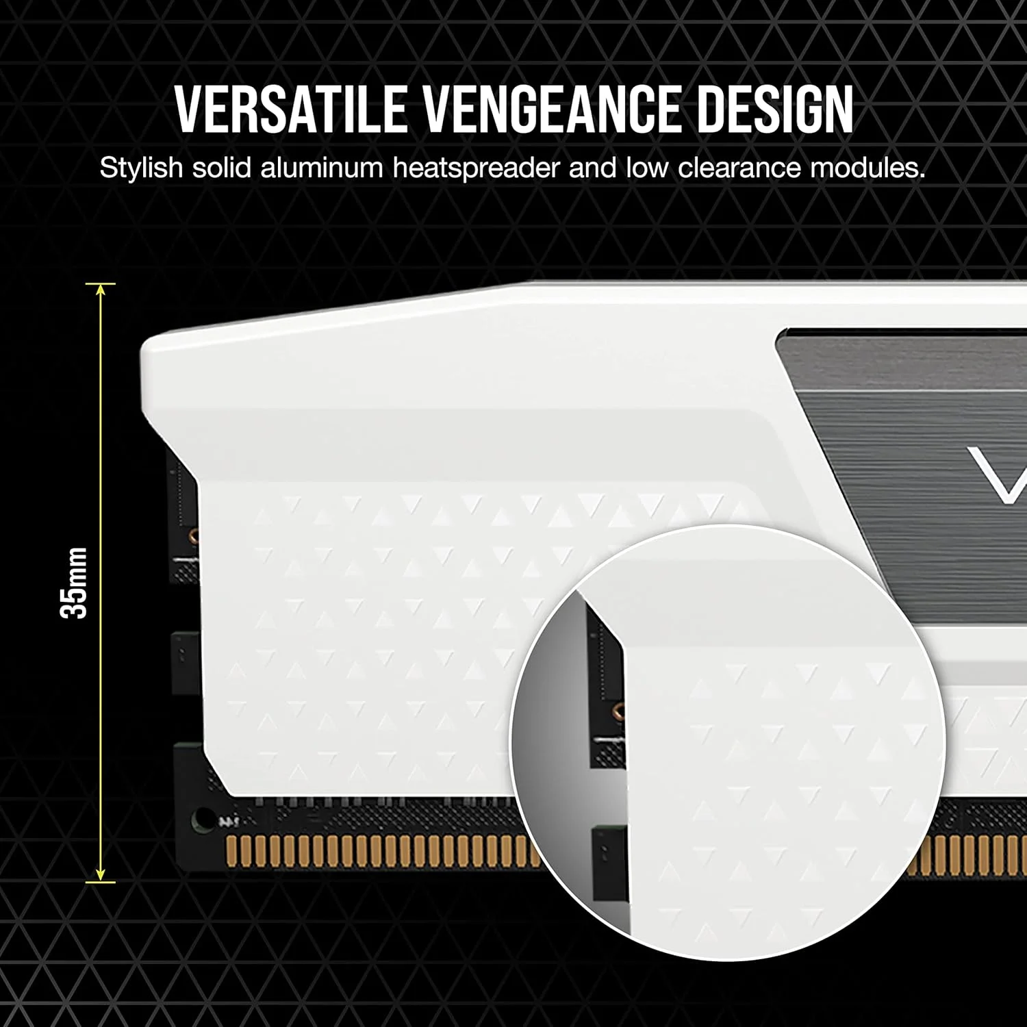 رم کامپیوتر CORSAIR VENGEANCE DDR5 با ظرفیت 32 گیگابایت (2x16GB) 5600MHz CL40 Intel XMP iCUE Compatible - سفید (CMK32GX5M2B5600C40W)