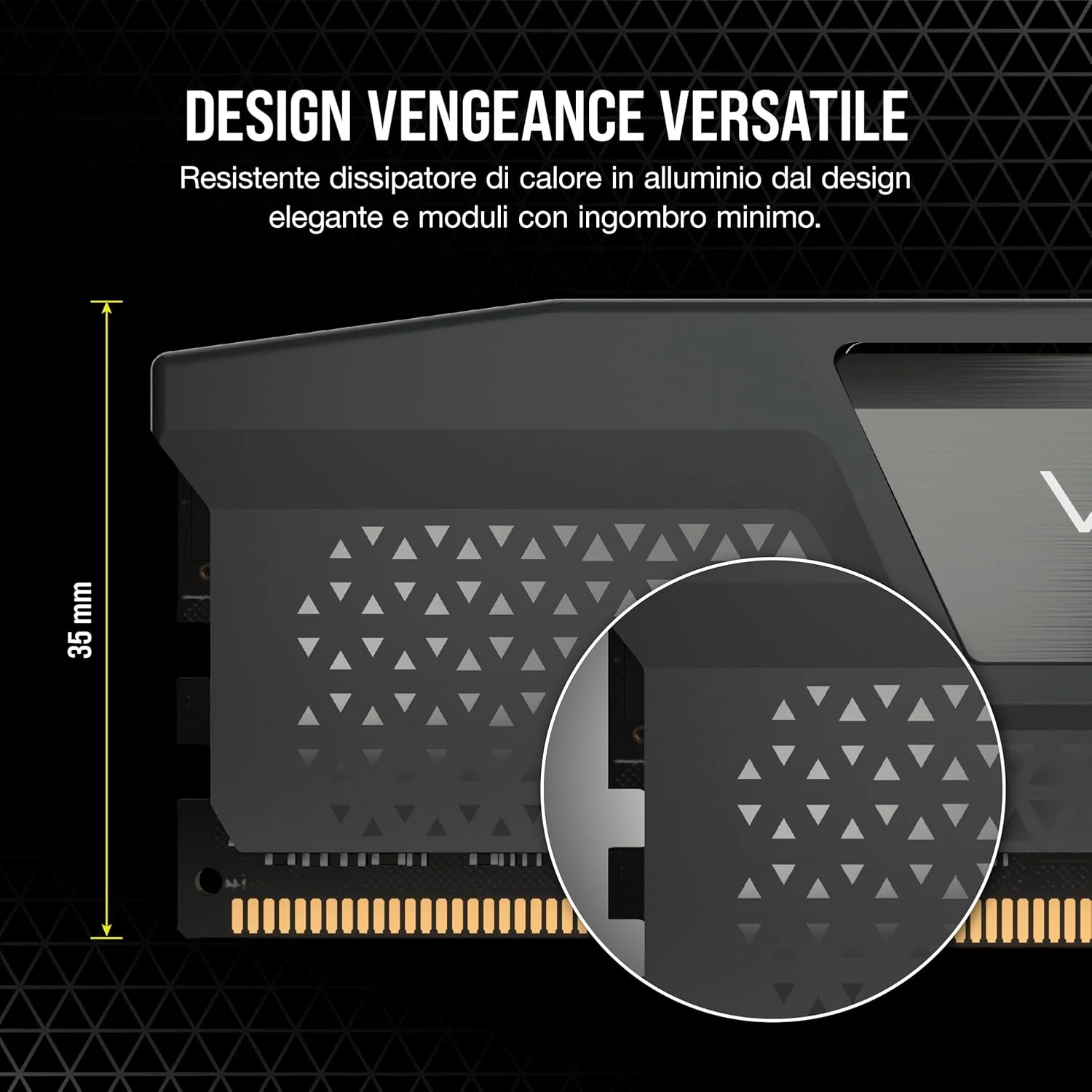 رم کامپیوتر دسکتاپ CORSAIR VENGEANCE DDR5 با ظرفیت 96 گیگابایت (2x48GB) فرکانس 6000MHz CL36-44-44-96 ولتاژ 1.4V AMD EXPO Intel XMP 3.0 - خاکستری (CMK96GX5M2E6000Z36)