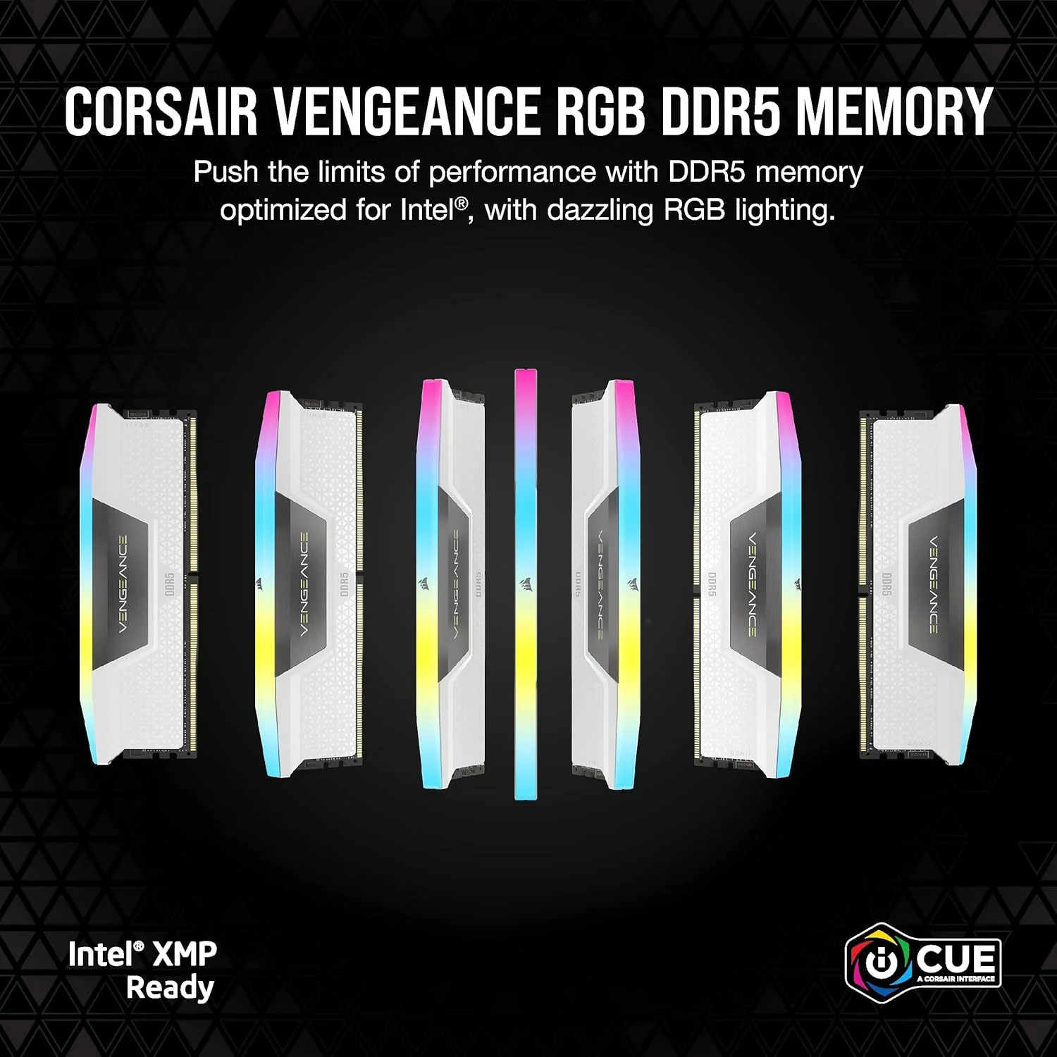رم کامپیوتر DDR5 32 گیگابایتی (2x16 گیگابایت) 6000 مگاهرتز CL40 کرسیر VENGEANCE RGB، سازگار با Intel XMP iCUE - سفید (CMH32GX5M2B6000C40W) رم کامپیوتر DDR5 32 گیگابایتی (2x16 گیگابایت) 6000 مگاهرتز CL40 کرسیر VENGEANCE RGB، سازگار با Intel XMP iCUE - سفید (CMH32GX5M2B6000C40W)