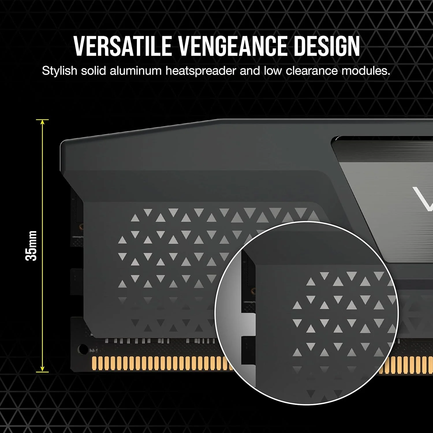 رم کامپیوتر CORSAIR VENGEANCE DDR5 با ظرفیت 32 گیگابایت (2x16GB) 6000MHz CL36 AMD EXPO سازگار با iCUE - خاکستری (CMK32GX5M2D6000Z36)