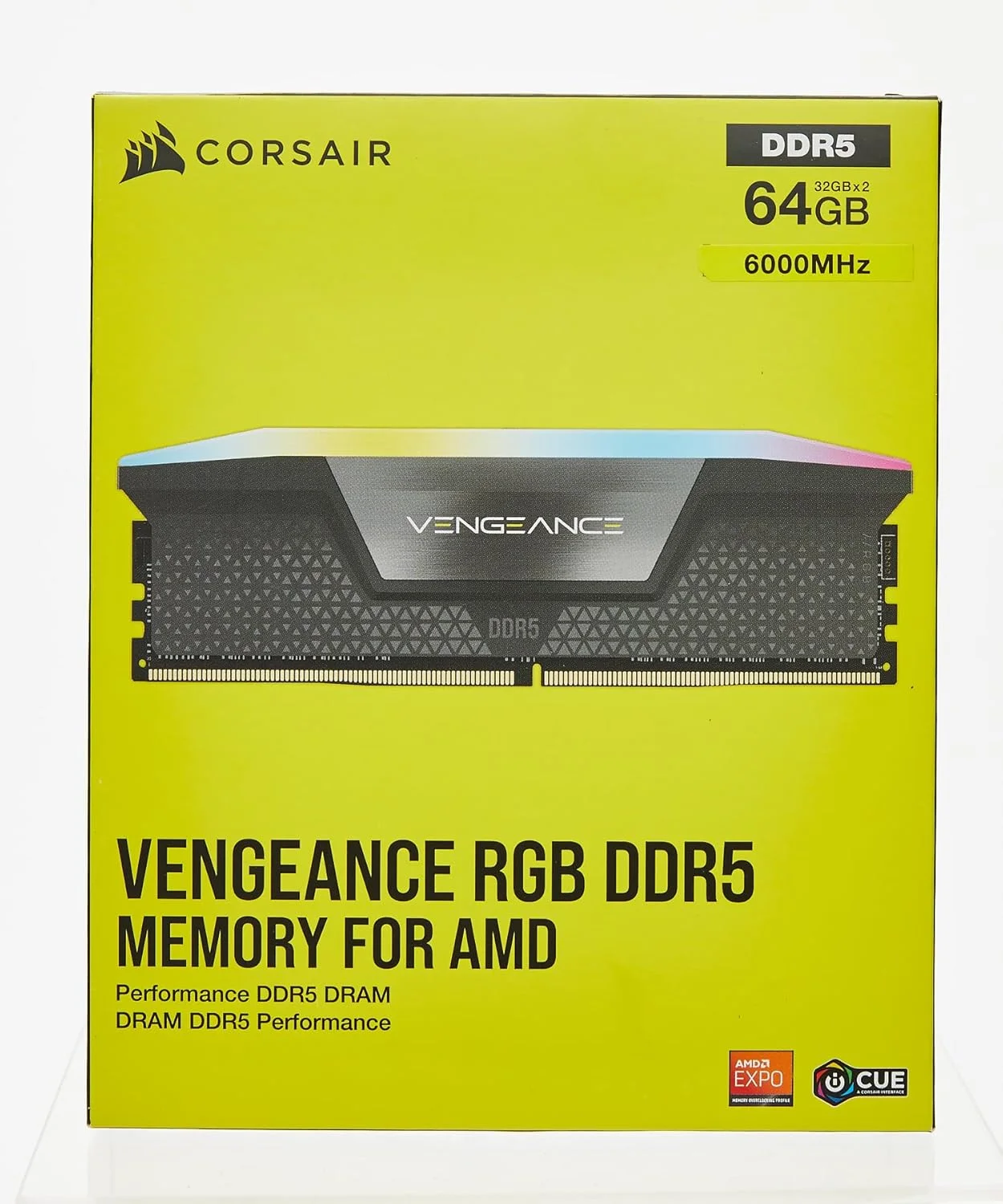 رم کامپیوتر CORSAIR VENGEANCE RGB DDR5 با ظرفیت 64 گیگابایت (2x32GB) 6000MHz CL30 AMD EXPO سازگار با iCUE - خاکستری (CMH64GX5M2B6000Z30) رم کامپیوتر CORSAIR VENGEANCE RGB DDR5 با ظرفیت 64 گیگابایت (2x32GB) 6000MHz CL30 AMD EXPO سازگار با iCUE - خاکستری (CMH64GX5M2B6000Z30)