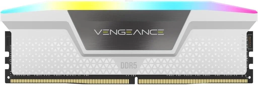 رم کامپیوتر CORSAIR Vengeance RGB DDR5 با ظرفیت 64 گیگابایت (2x32 گیگابایت) 6400 مگاهرتز CL32 Intel XMP iCUE سازگار - سفید (CMH64GX5M2B6400C32W) رم کامپیوتر CORSAIR Vengeance RGB DDR5 با ظرفیت 64 گیگابایت (2x32 گیگابایت) 6400 مگاهرتز CL32 Intel XMP iCUE سازگار - سفید (CMH64GX5M2B6400C32W)
