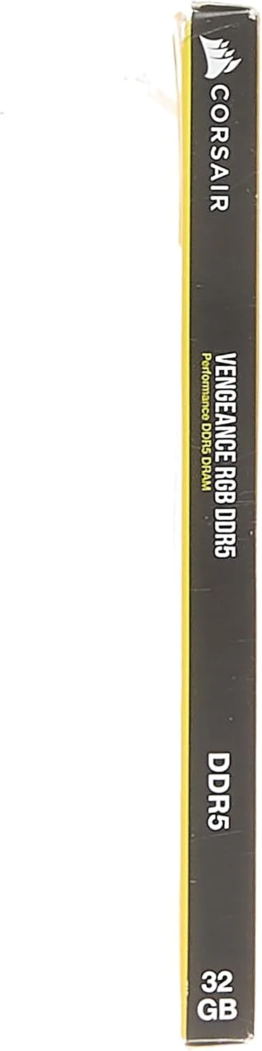رم کامپیوتر DDR5 32 گیگابایتی (2x16GB) 7000MHz CL34 CORSAIR VENGEANCE RGB، سازگار با Intel XMP iCUE - مشکی (CMH32GX5M2X7000C34)