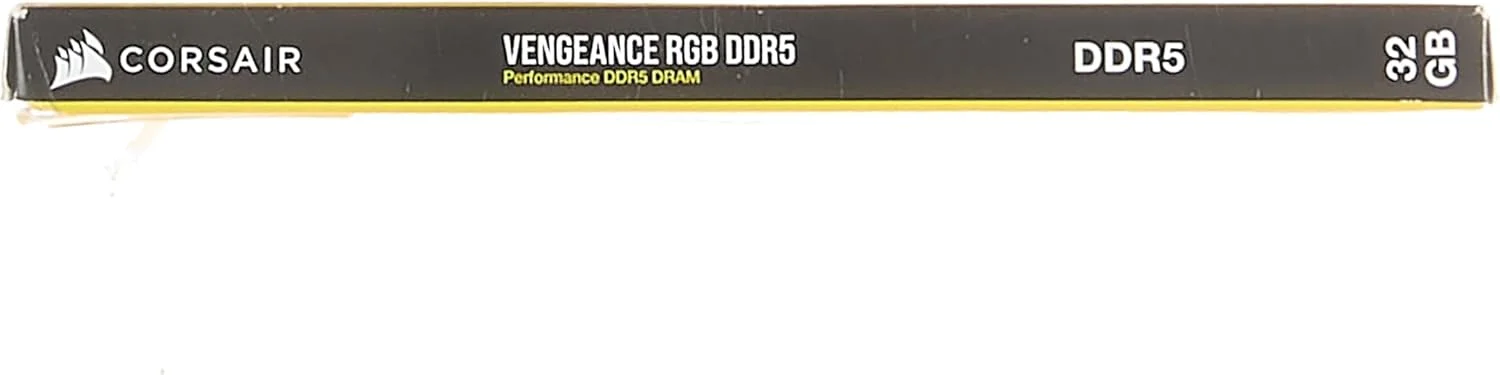 رم کامپیوتر DDR5 32 گیگابایتی (2x16GB) 7000MHz CL34 CORSAIR VENGEANCE RGB، سازگار با Intel XMP iCUE - مشکی (CMH32GX5M2X7000C34)