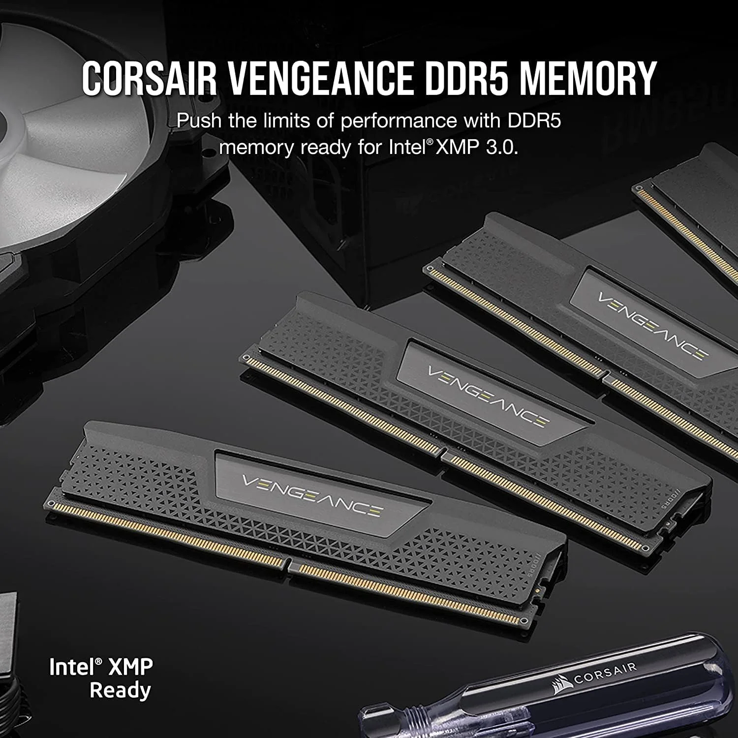رم کورسیر VENGEANCE DDR5 2 عدد 16 گیگابایتی (32 گیگابایت) DDR5 6400 CL32-40-40-84 1.40V Intel XMP - مشکی