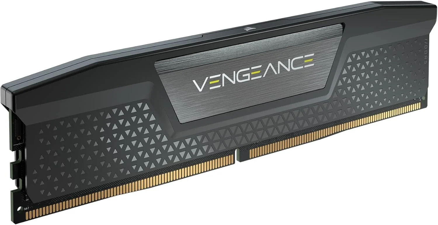 رم کامپیوتر CORSAIR VENGEANCE DDR5 با ظرفیت 32 گیگابایت (2x16GB) 7200MHz CL34 Intel XMP iCUE Compatible - مشکی (CMK32GX5M2X7200C34)