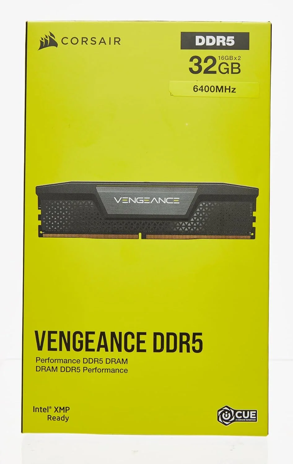 رم کورسیر VENGEANCE DDR5 2 عدد 16 گیگابایتی (32 گیگابایت) DDR5 6400 CL32-40-40-84 1.40V Intel XMP - مشکی