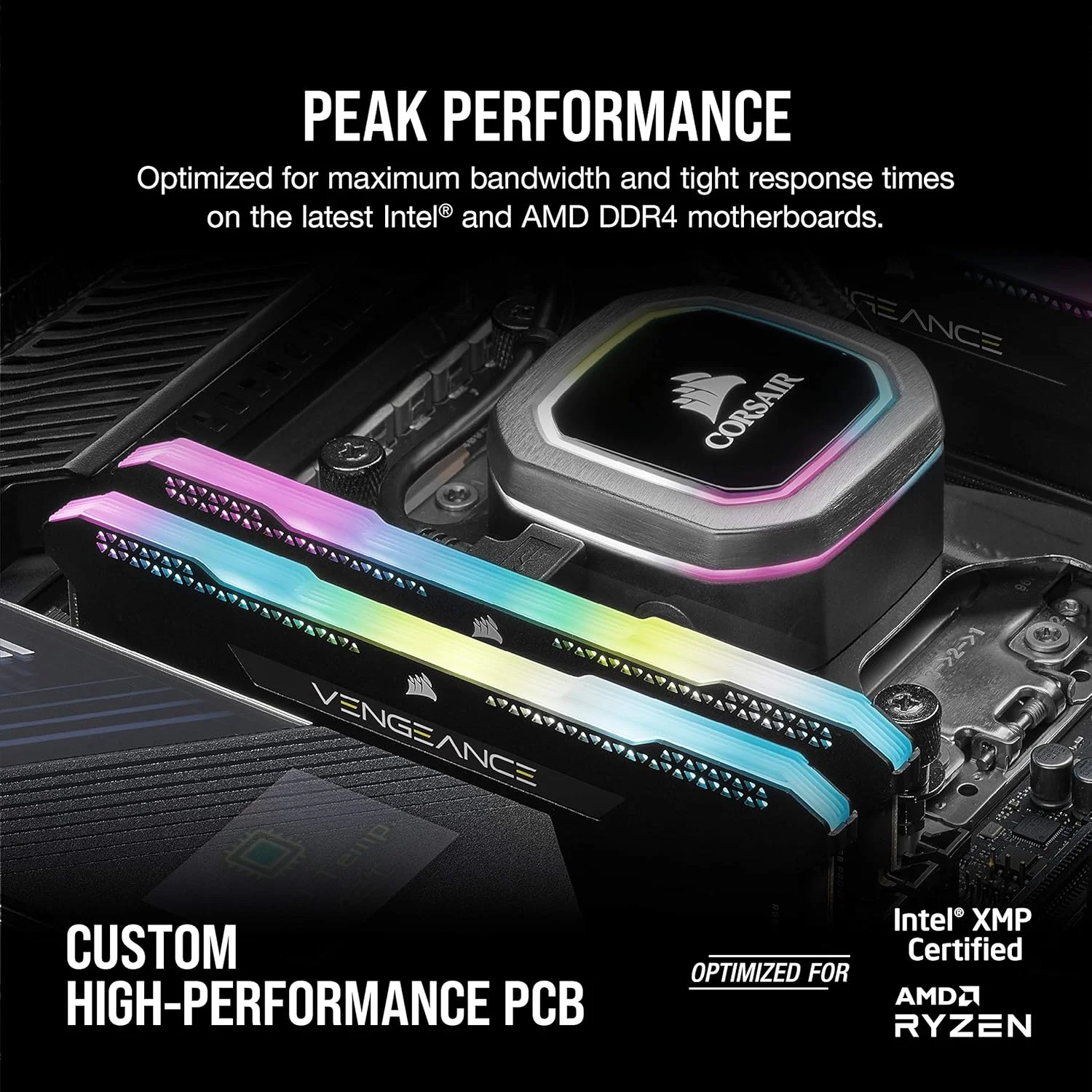 ماژول حافظه کرسیر Vengeance CMH32GX4M2D3600C18 ظرفیت 32 گیگابایت (2 عدد 16 گیگابایتی) DDR4 3600 مگاهرتز