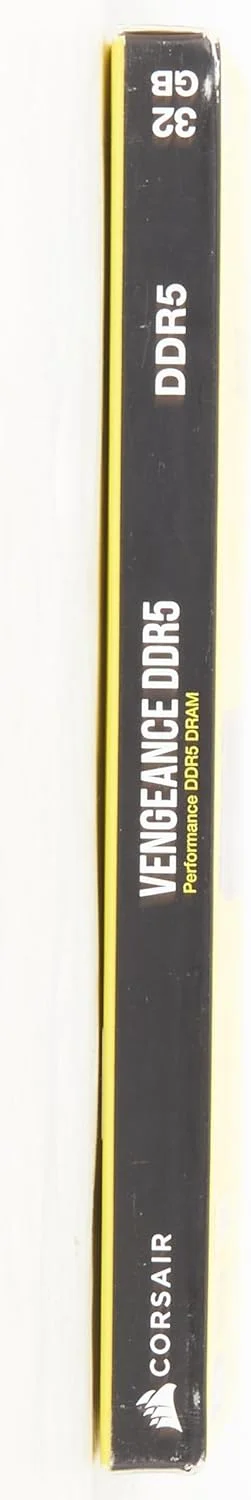 حافظه رم دسکتاپ 32 گیگابایتی Corsair VENGEANCE DDR5 (2x16GB) 6000MHz C36 بهینه شده برای Intel با تنظیم ولتاژ داخلی، مشکی، CMK32GX5M2D6000C36