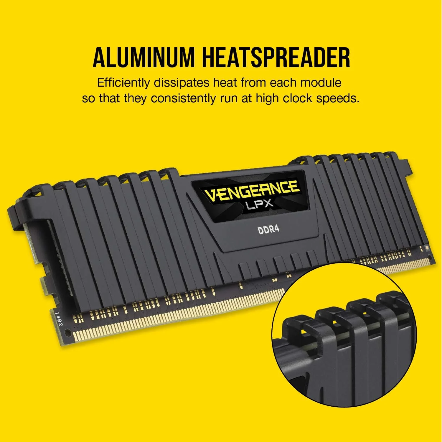 رم دسکتاپ 16 گیگابایتی (2x8GB) CORSAIR VENGEANCE LPX DDR4 3200 (PC4-25600) C16 1.35V - مشکی
