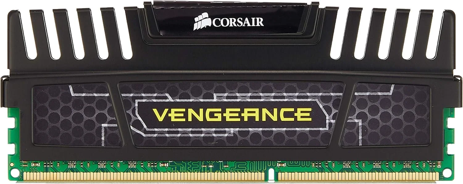 حافظه رم دسکتاپ کرسیر Vengeance مشکی 32 گیگابایت (4x8 گیگابایت) DDR3 1600 مگاهرتز (PC3 12800) (CMZ32GX3M4X1600C10)