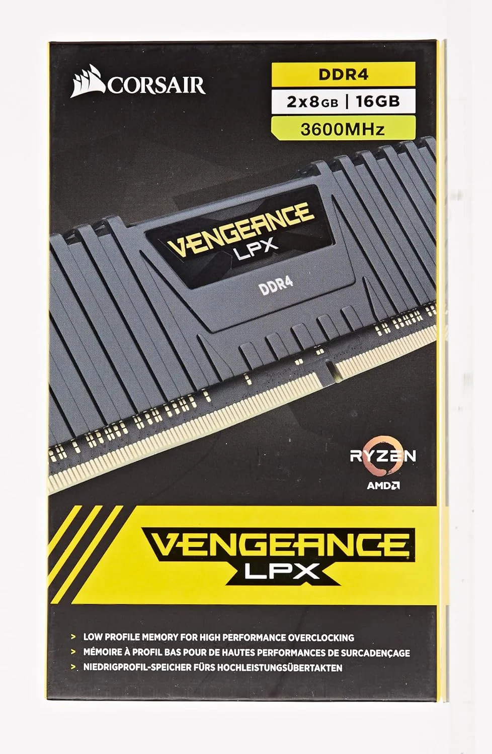 رم دسکتاپ 16 گیگابایتی (2x8GB) DDR4 3600 کورسیر مدل VENGEANCE LPX - مشکی