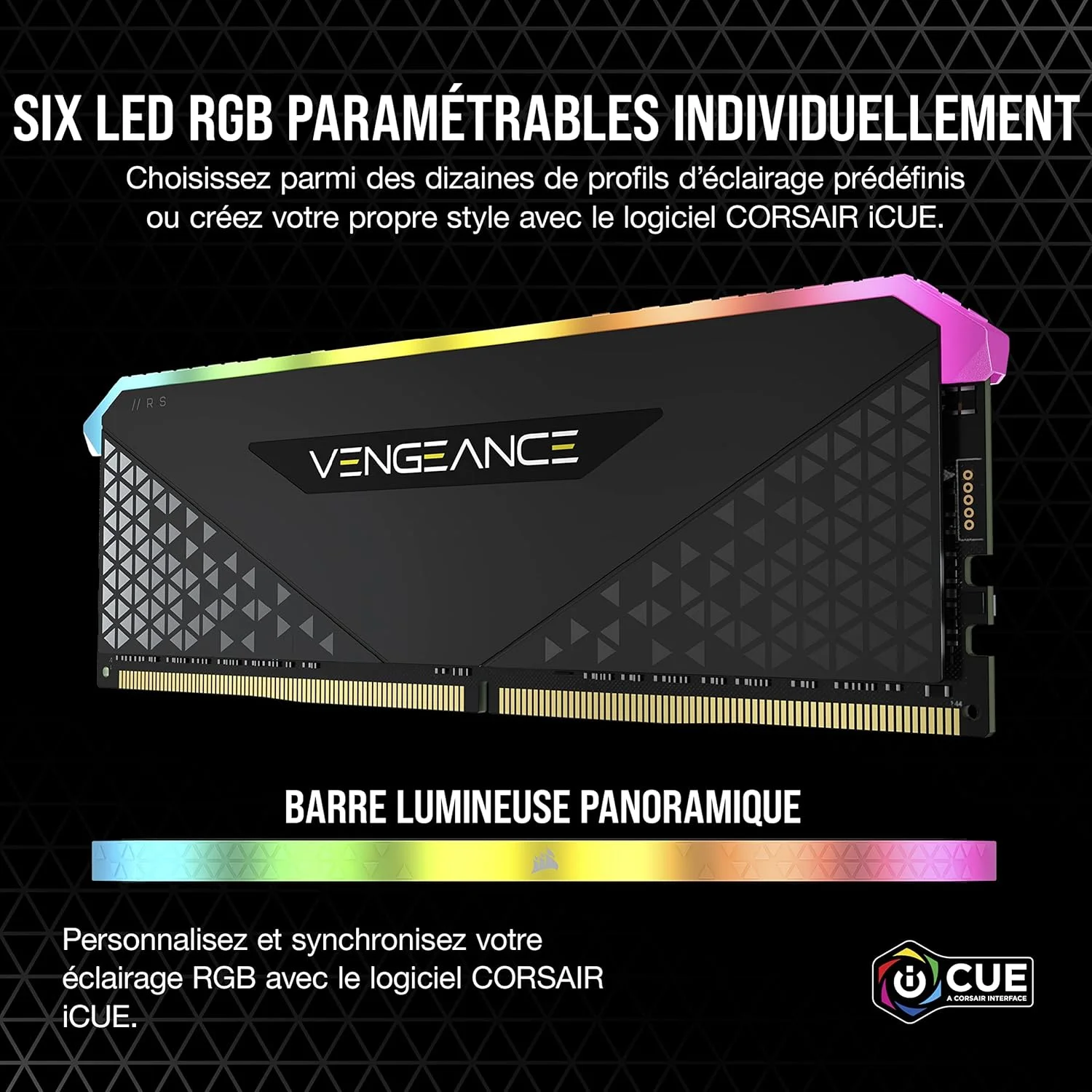 رم دسکتاپ 16 گیگابایتی (2x8GB) CORSAIR VENGEANCE RGB RS DDR4 3200 (PC4-25600) C16 1.35V
