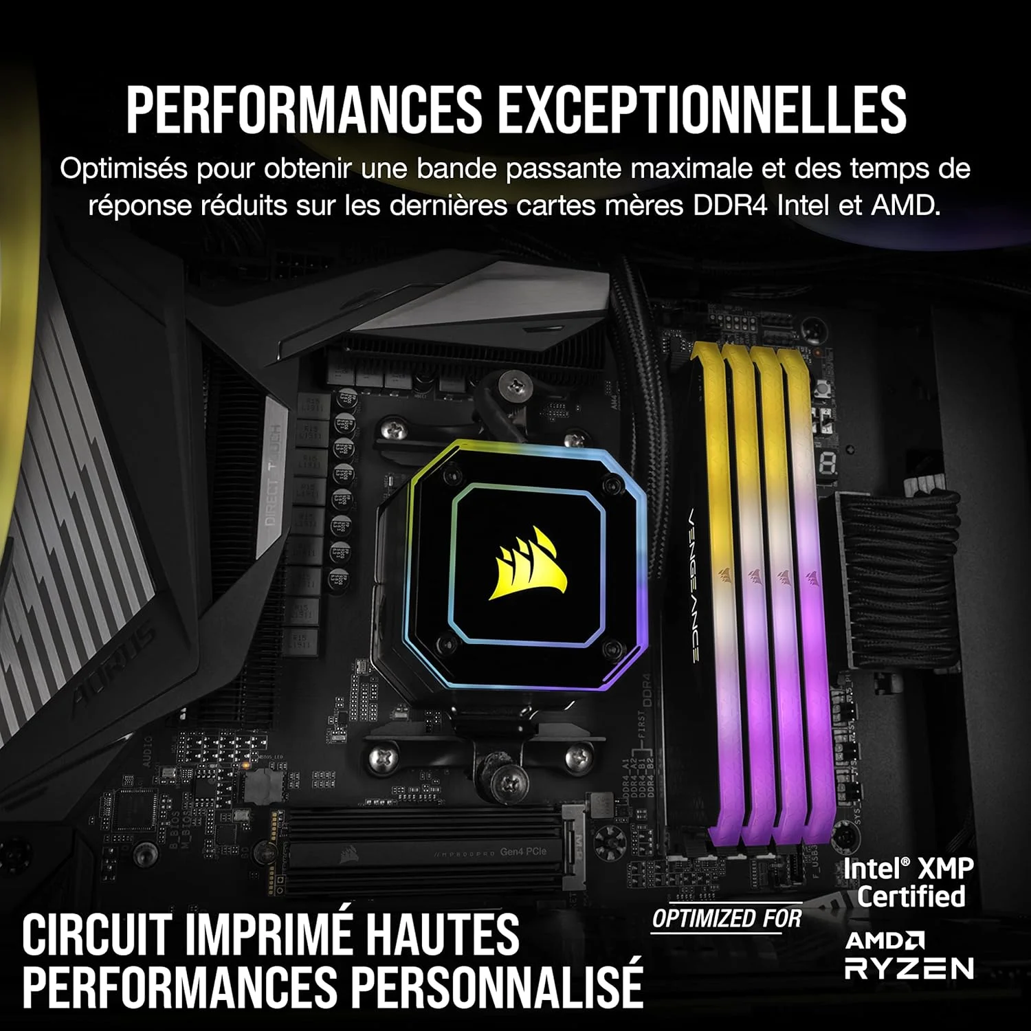 رم دسکتاپ 16 گیگابایتی (2x8GB) CORSAIR VENGEANCE RGB RS DDR4 3200 (PC4-25600) C16 1.35V