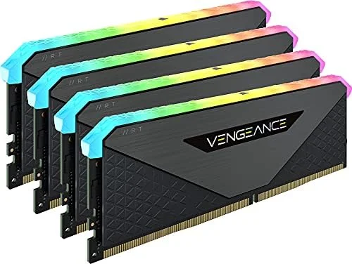 رم دسکتاپ 32 گیگابایتی (4x8GB) CORSAIR VENGEANCE RGB RT DDR4 3600 (PC4-28800) C18 1.35V