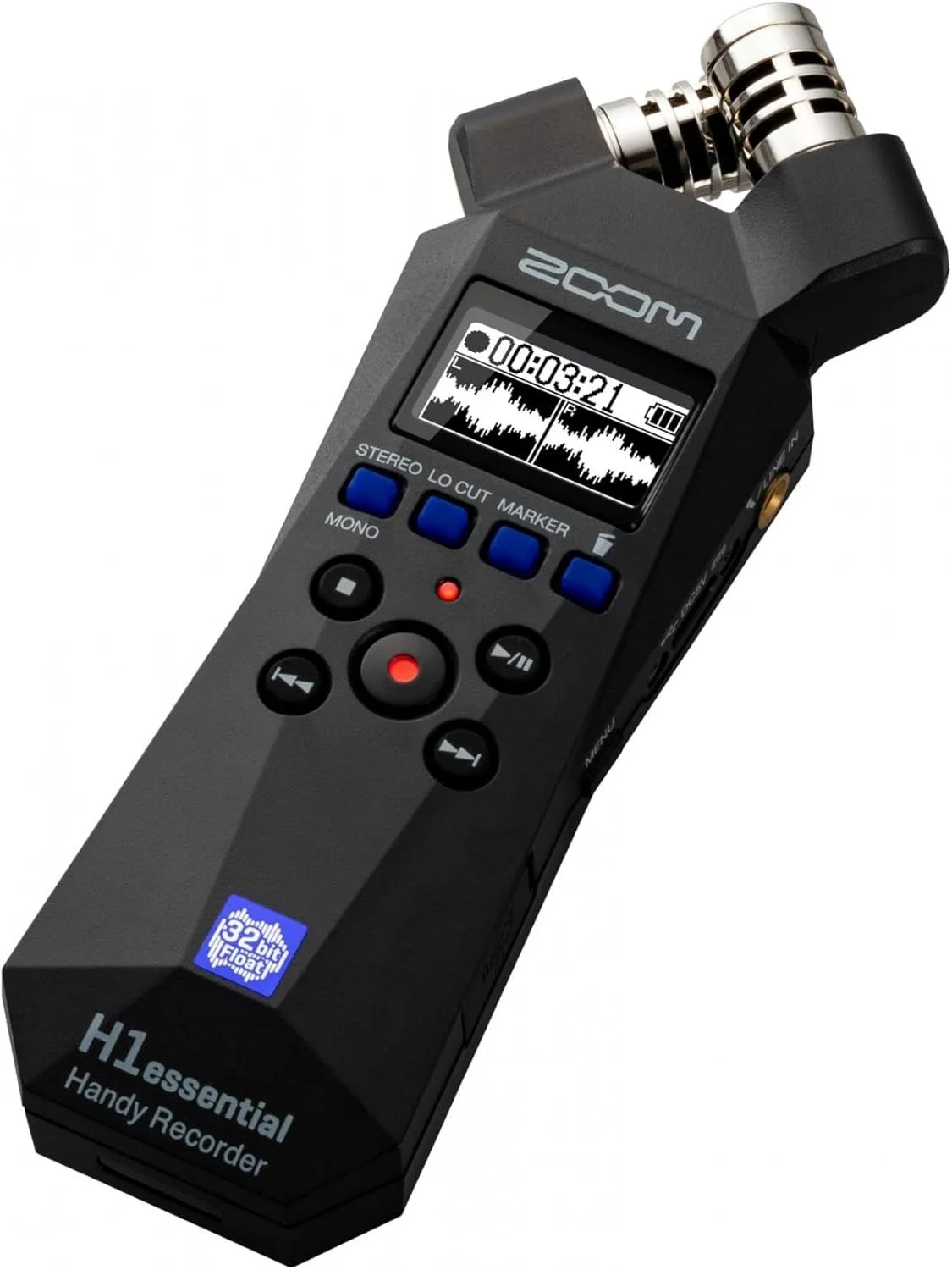 ضبط کننده استریو دستی زوم مدل H1essential با 32 بیت شناور، قابلیت دسترسی، میکروفون های X/Y، ضبط روی کارت SD، میکروفون USB، قابل حمل، برای نوازندگان، پادکسترها، فیلمسازان و تولیدکنندگان محتوا ضبط کننده استریو دستی زوم مدل H1essential با 32 بیت شناور، قابلیت دسترسی، میکروفون های X/Y، ضبط روی کارت SD، میکروفون USB، قابل حمل، برای نوازندگان، پادکسترها، فیلمسازان و تولیدکنندگان محتوا