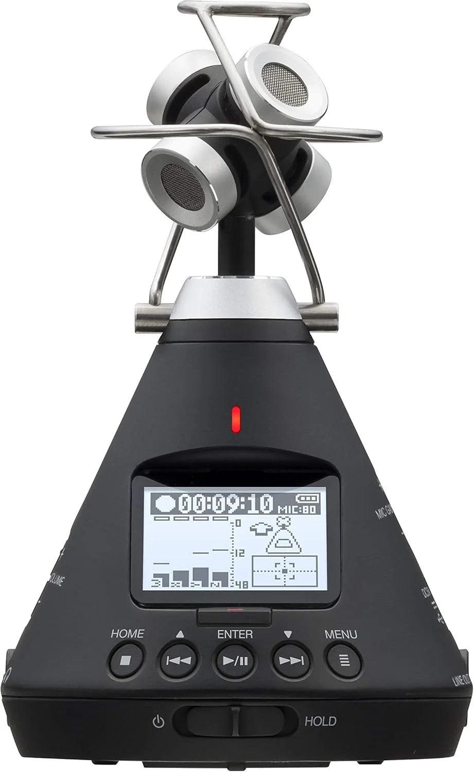 ضبط کننده صدای 360 درجه Zoom H3-VR، ضبط صدا به صورت Ambisonics، Binaural و استریو، با باتری کار می کند، ضبط بر روی کارت SD، کنترل بی سیم، برای واقعیت مجازی و ویدئو صدای فراگیر، موسیقی و استریم ضبط کننده صدای 360 درجه Zoom H3-VR، ضبط صدا به صورت Ambisonics، Binaural و استریو، با باتری کار می کند، ضبط بر روی کارت SD، کنترل بی سیم، برای واقعیت مجازی و ویدئو صدای فراگیر، موسیقی و استریم