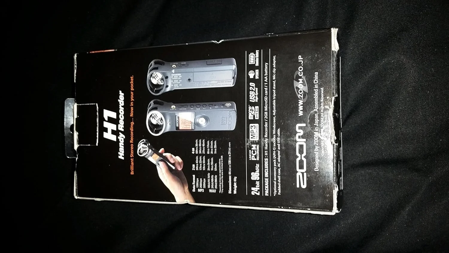 ضبط کننده دستی زوم مدل H1 مشکی همراه با کارت حافظه microSD 2GB