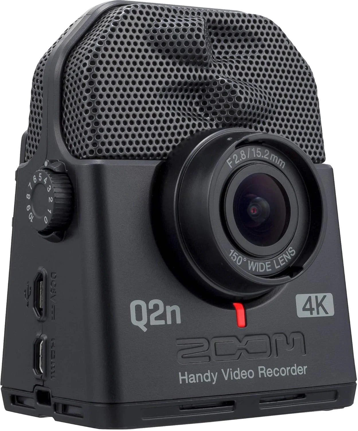 ضبط کننده ویدیویی دستی زوم Q2n-4K به همراه کارت SD 16 گیگابایتی، سه پایه، باتری های قابل شارژ و دستمال
