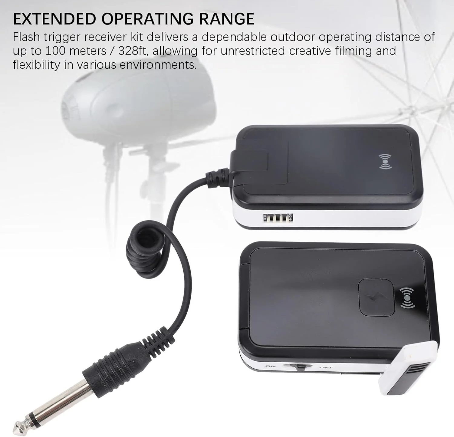 کیت گیرنده فرستنده فلاش رادیویی بی سیم، تریگر از راه دور 16 کاناله 2.4G با پلاگین تریگر 6.35+3.5، فرستنده گیرنده فلاش بی سیم کیت گیرنده فرستنده فلاش رادیویی بی سیم، تریگر از راه دور 16 کاناله 2.4G با پلاگین تریگر 6.35+3.5، فرستنده گیرنده فلاش بی سیم